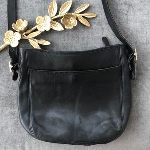 Vintage coach saddle crossbody leather bag
